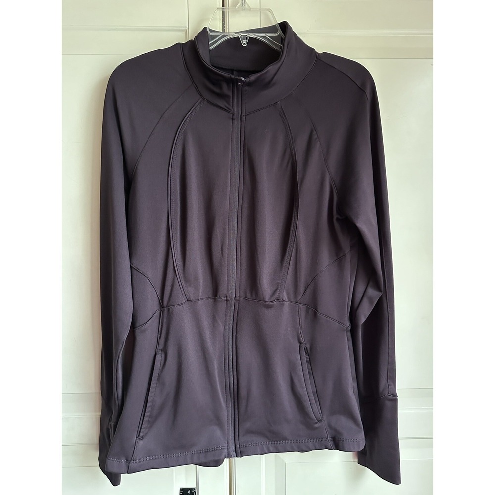 Apana Yoga Jacket Womens Small Full Zip Athletic‎ Plum Purple